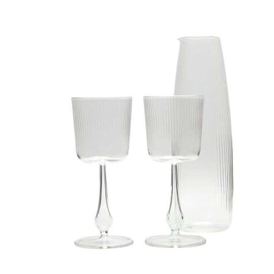 Luisa Calice 3 - Piece Set | Clear - Glassware by R+D.Lab | Obakki