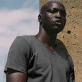 Men's Basic V - Neck_Obakki_172-11-3624-385-Charcoal-XSmall | Obakki