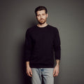 Men's Classic Crew Sweatshirt_Obakki_201-13-0481-381-Black-S | Obakki