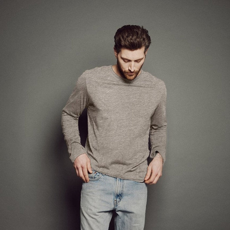 Men's Heathered Long Sleeve T-Shirt - T-Shirts by Obakki | Obakki