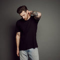 Men's Hemp Blend T-Shirt_Obakki_201-11-0478-380-Black-S | Obakki