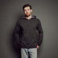 Men's Super - Soft Heathered Hoodie_Obakki_201-13-0480-382-Heather Charcoal-S | Obakki