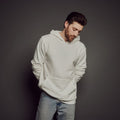 Men's Super - Soft Heathered Hoodie_Obakki_201-13-0480-382-Heather Cream-S | Obakki