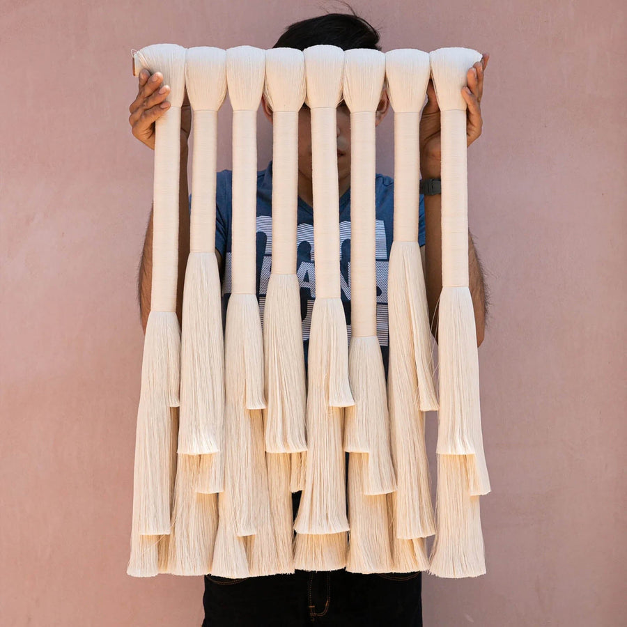 Mini Brush Wall Hanging_Caralarga_201-71-1367-717Natural + Black20.5" W x 29.5" H | Obakki