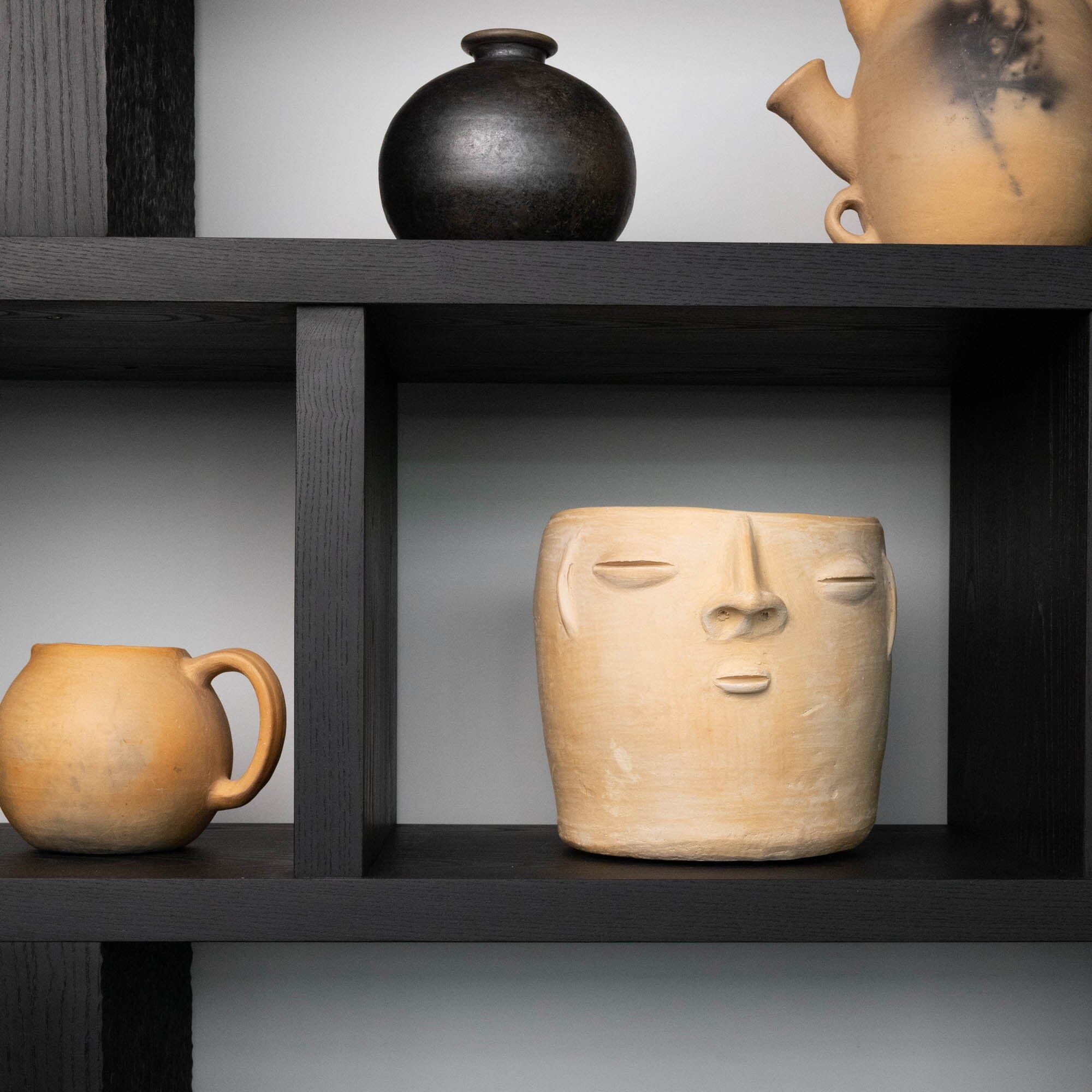 Oaxacan Clay Planter | Cara_Ana Beatriz_201-50-1184-170SandS | Obakki