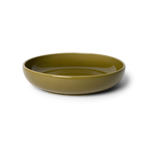10" Flat Serving Bowl Bowls Citrine Green 