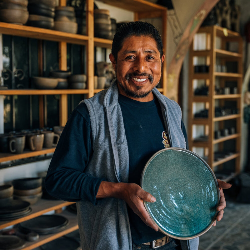 11" Oaxacan Glazed Platter | Oval Kitchen & Dining 
