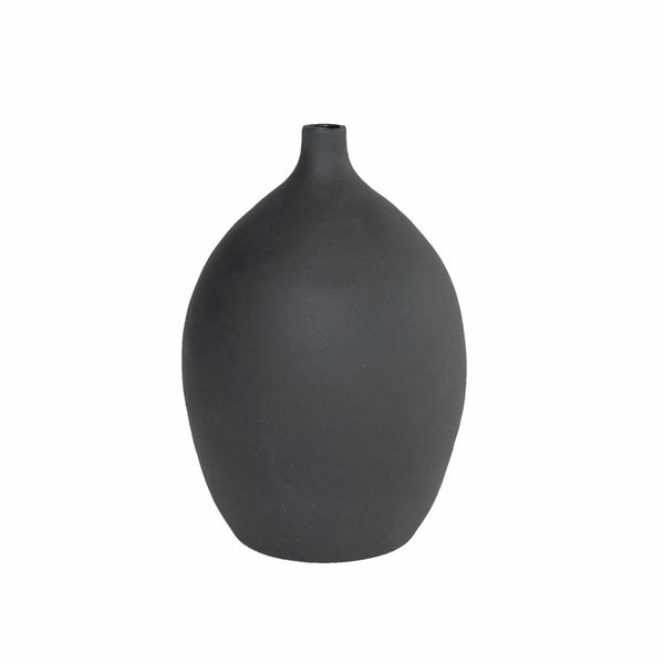 Amphora Vase | L Vases + Planters Black 
