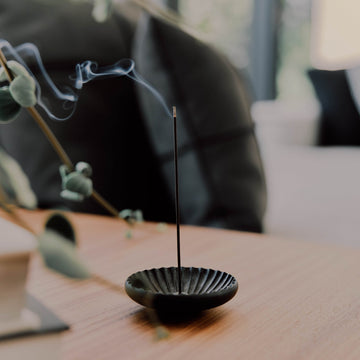 Blossom Incense Stand Accents + Decor Blackened Antique Brass 