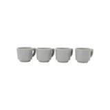 Cafete Espresso Cup | Set of 4 Coffee & Tea Cups Light Gray OS 