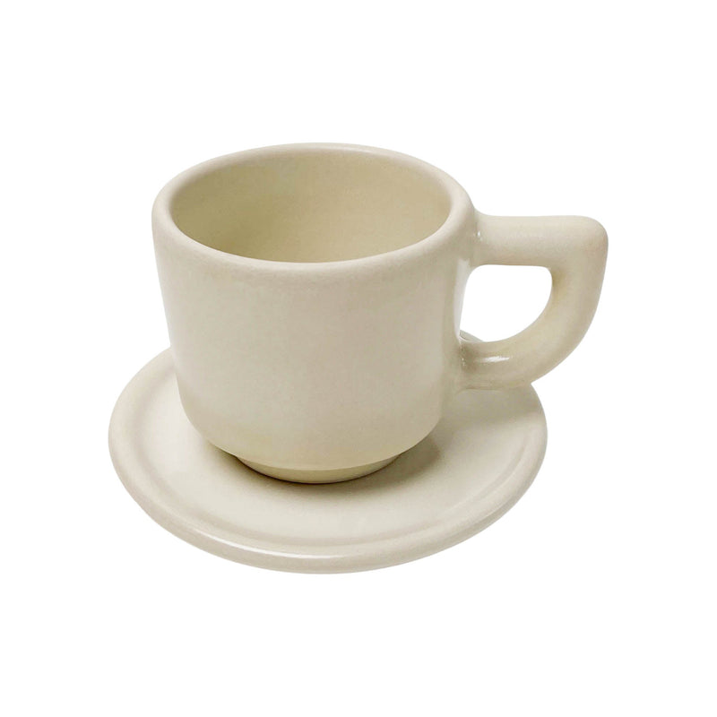 Cafete Espresso Set Plates Cream OS 