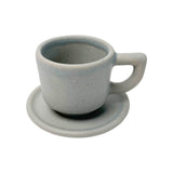 Cafete Espresso Set Plates Light Gray OS 