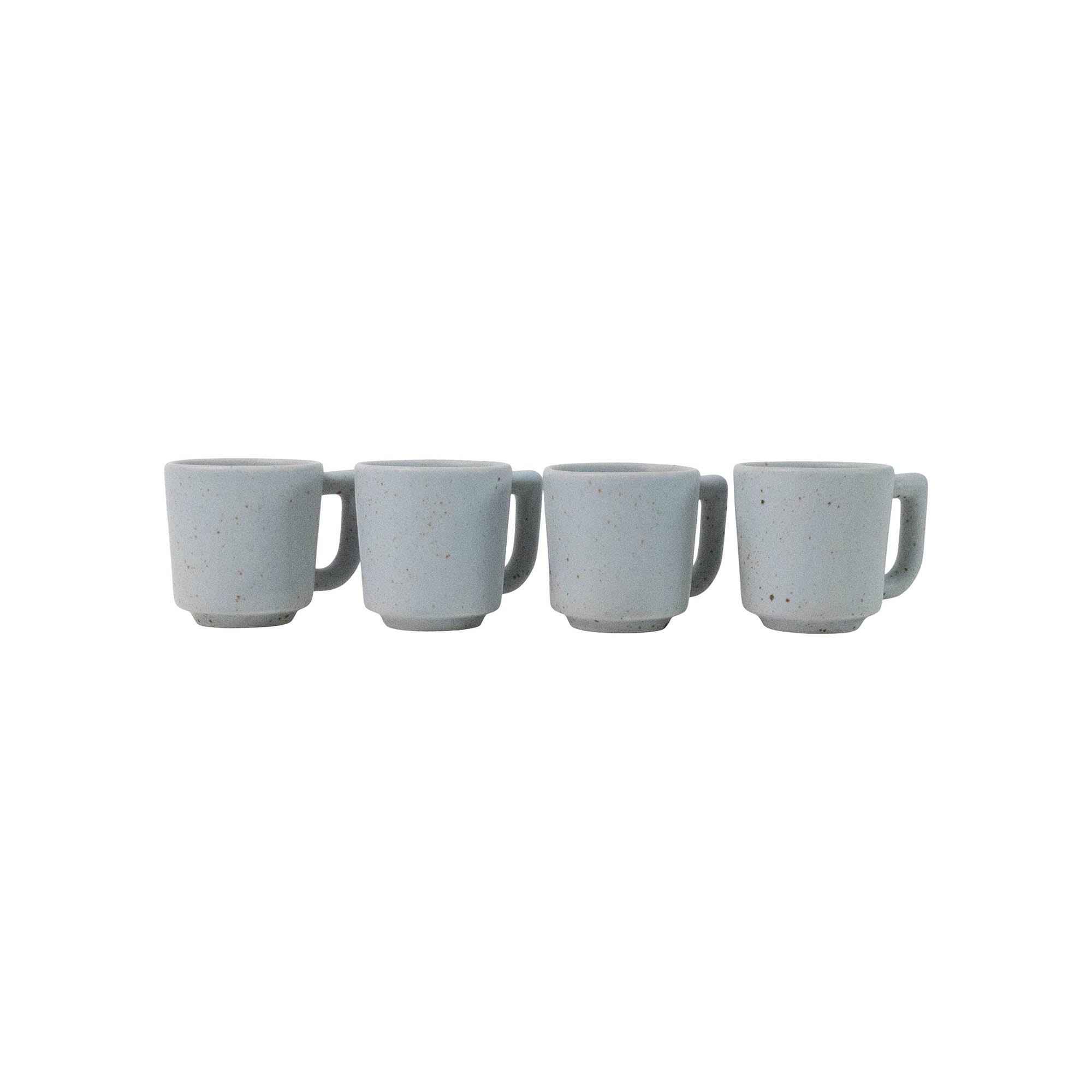 Cafete Mug | Set of 4 Coffee & Tea Cups Speckled Blue OS 
