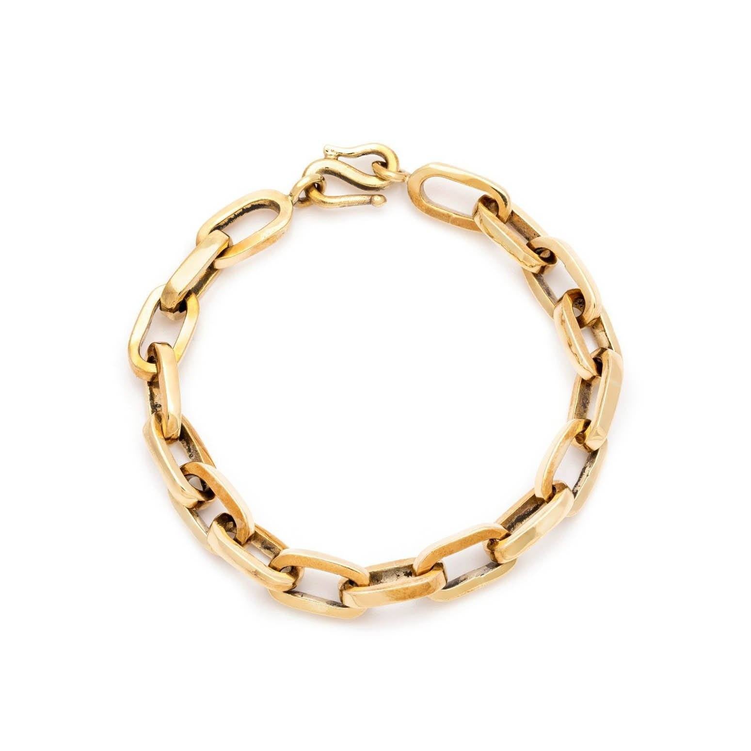 Chain Link Bracelet Jewelry 18K Gold Plated 