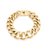 Chunky Chain Link Bracelet Jewelry 18K Gold Plated 