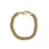 Curb Chain Bracelet Jewelry 18K Gold Plated OS 