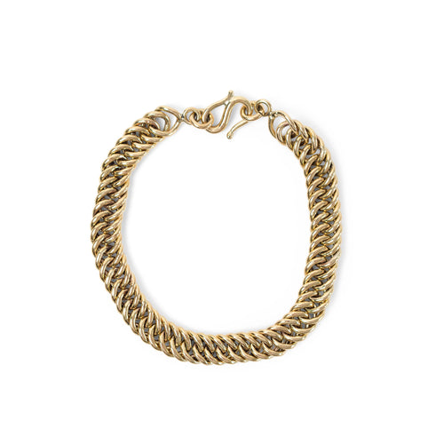 Curb Chain Bracelet Jewelry 18K Gold Plated OS 