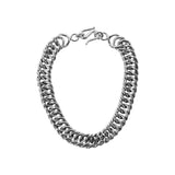 Curb Chain Bracelet Jewelry Silver Plated OS 