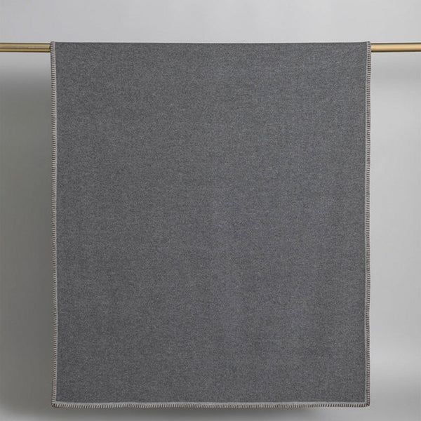 Doppio Double Sided Blanket | Warm Gray Home Textiles 