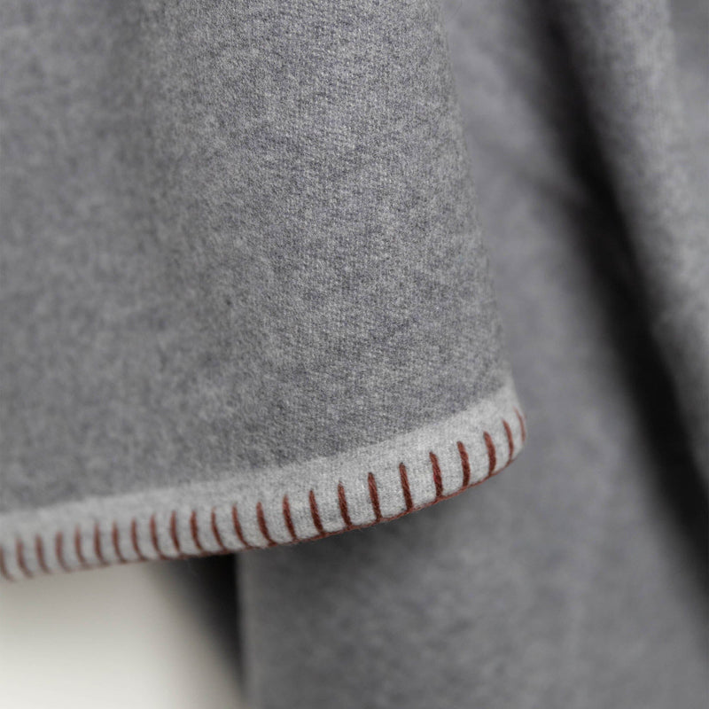Doppio Double Sided Blanket | Warm Gray Home Textiles 