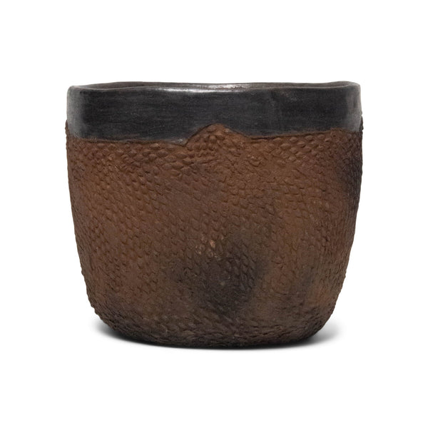 Earthenware Cylindrical Vessel | M Bowls 