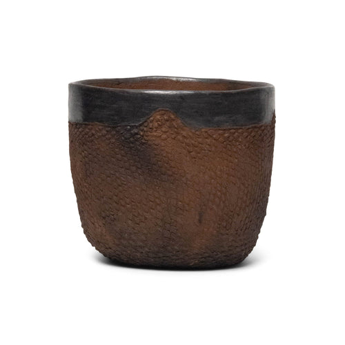 Earthenware Cylindrical Vessel | M Bowls 