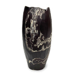 Faceted Vase | Black with White Vases + Planters Black/White L 
