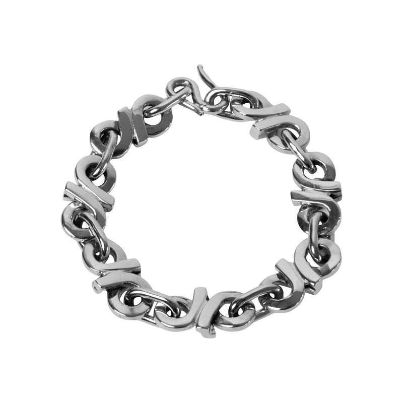 Figure 8 Chain Bracelet Jewelry Silver Plated OS 