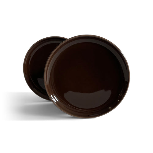 Flat Dinner Plate | Set of 2 Plates Madder Brown 