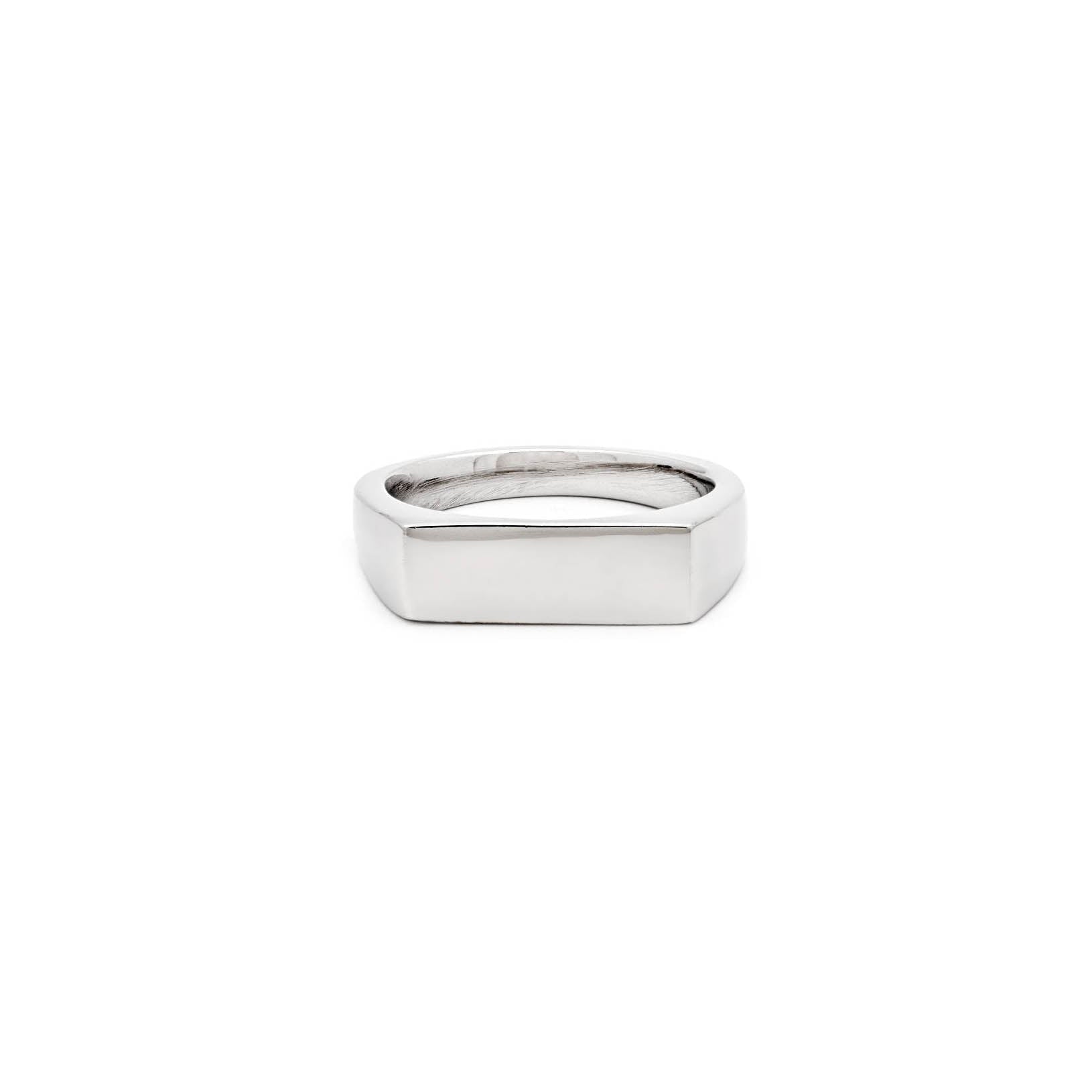 Flat-top Ring Jewelry Silver Plated 5 