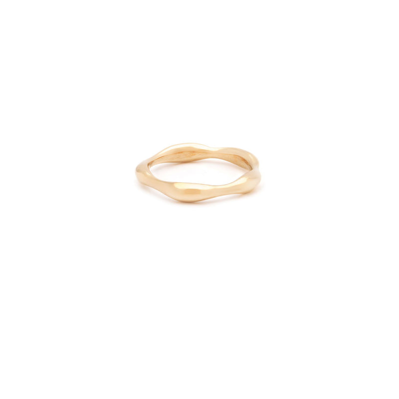 Fluid Ring Jewelry 18K Gold Plated 5.5 