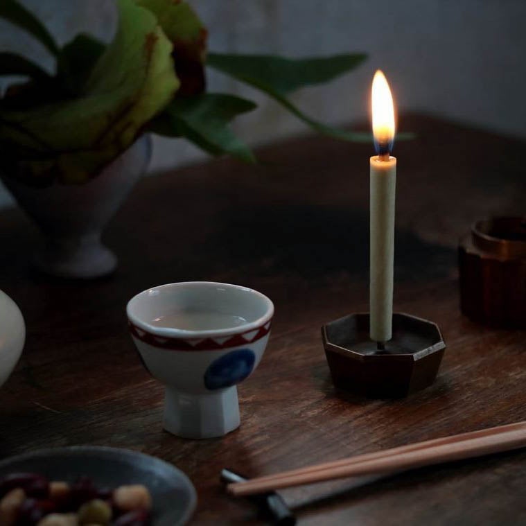 Geometric Candle Holder | Brass Accents + Decor 