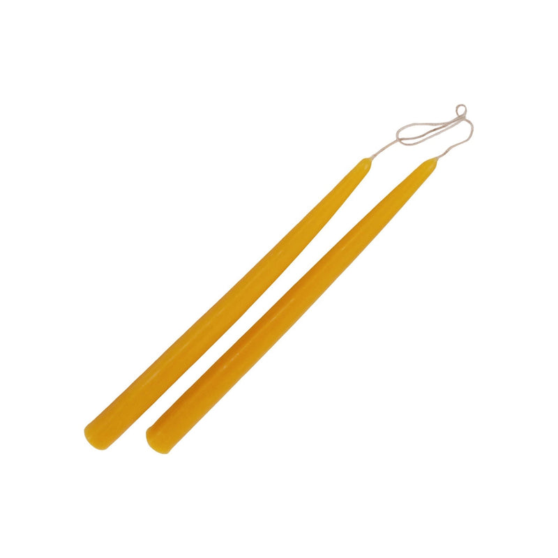Hand Poured Beeswax Taper Candles | 2 PK Candles 