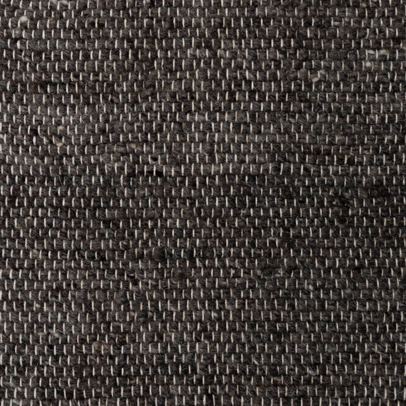 Handwoven Wool Rug | Dark Grey Textiles 2' x 3' 
