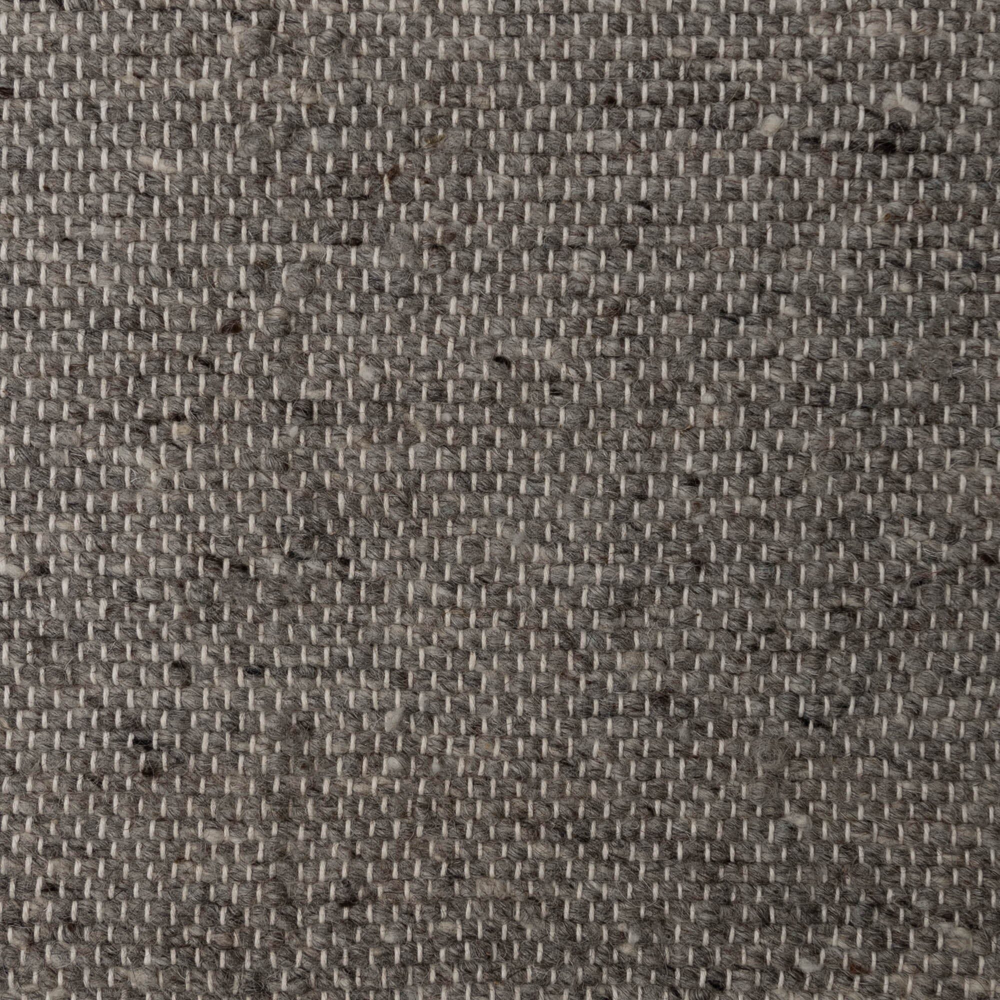 Handwoven Wool Rug | Medium Grey Textiles 2' x 3' 