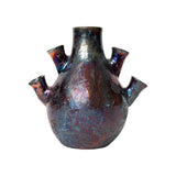 Imperfect Metalic Glaze Vase | Chimeneas Home Decor 