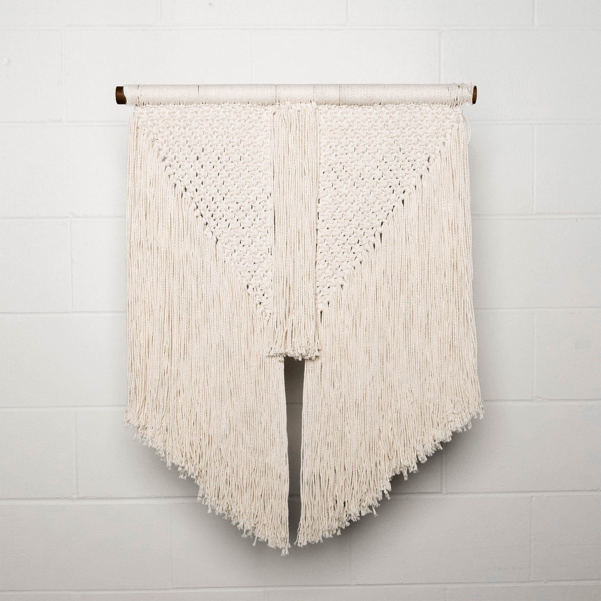 Macrame Pyramid Inverted Pyramid Wall Hanging - Macrame Wall Art | Obakki