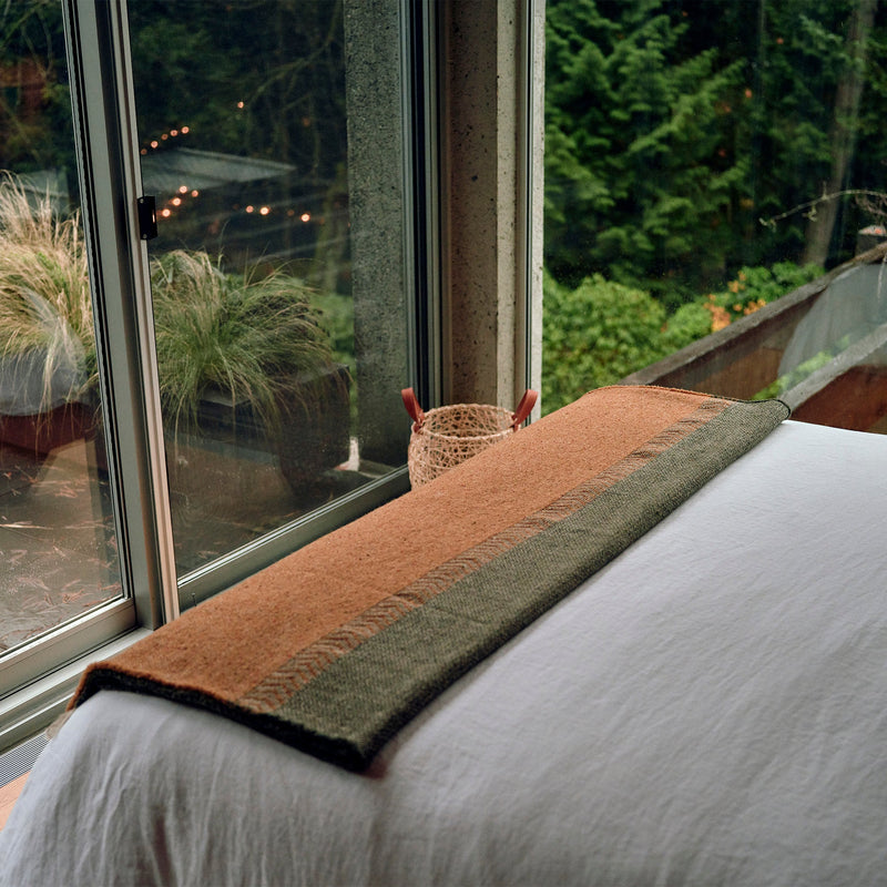 Jules Blanket | Green Herringbone Home Textiles Green Herringbone 
