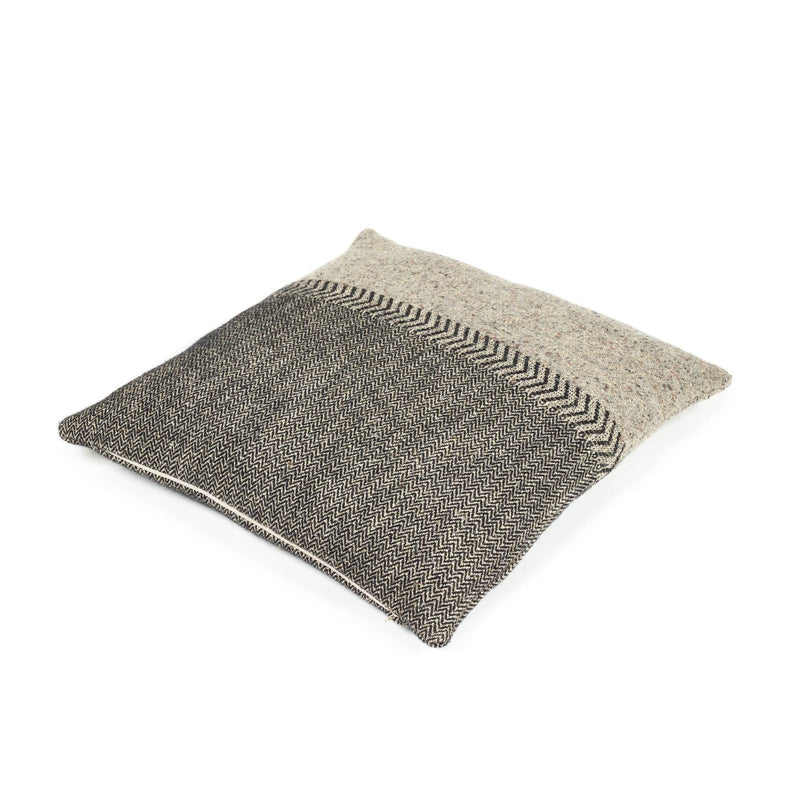 Jules Throw Pillow | Black Herringbone Home Textiles 