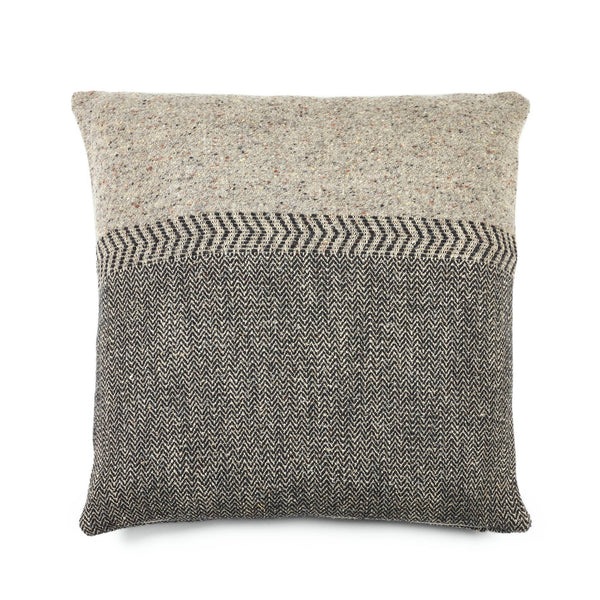 Jules Throw Pillow | Black Herringbone Home Textiles Black Herringbone 
