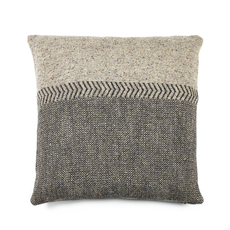 Jules Throw Pillow | Black Herringbone Home Textiles Black Herringbone 