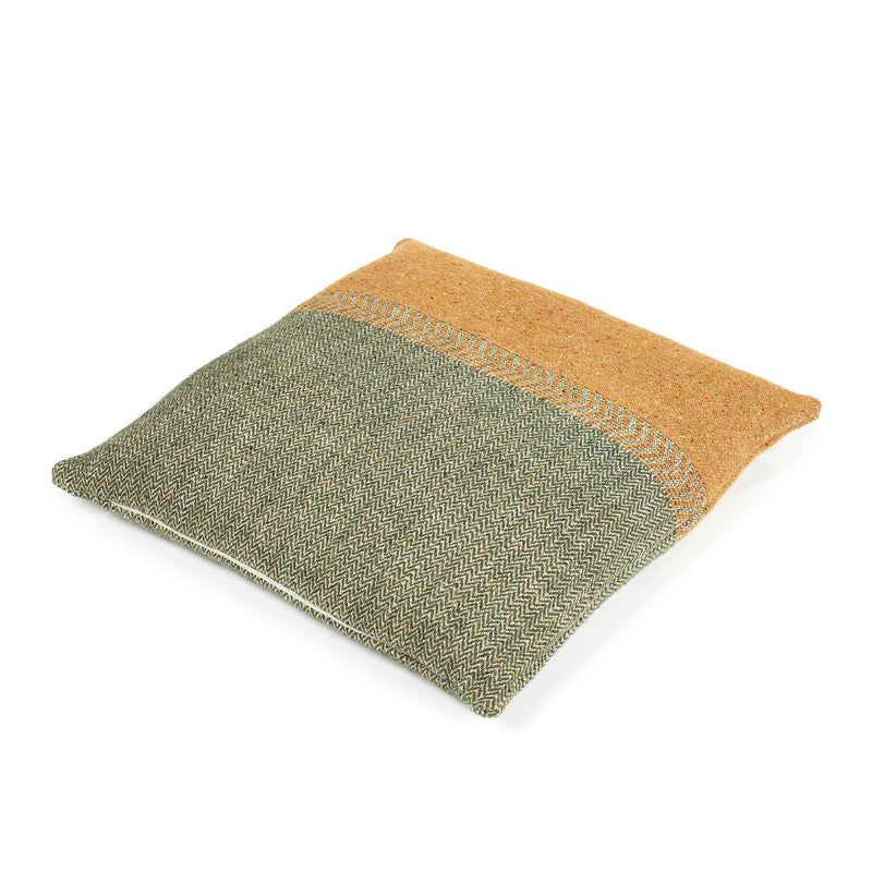 Jules Throw Pillow | Green Herringbone Home Textiles 