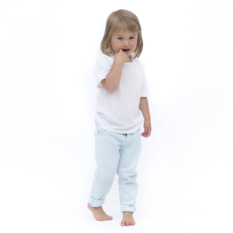 Kid's Basic T-Shirt Clothing White 4 