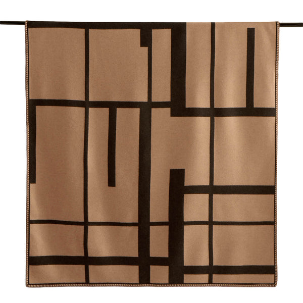 LC2 Jacquard Blanket Home Textiles Madder Brown/Sienna Tan OS 