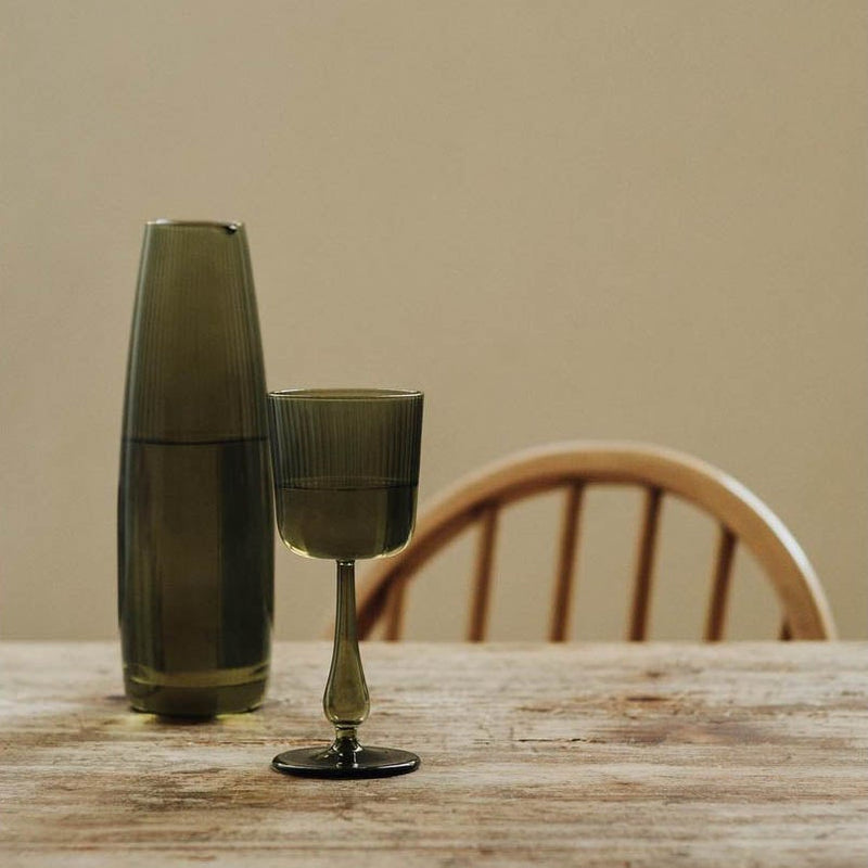 Luisa Calice 3-Piece Set | Citrine Green Glassware 