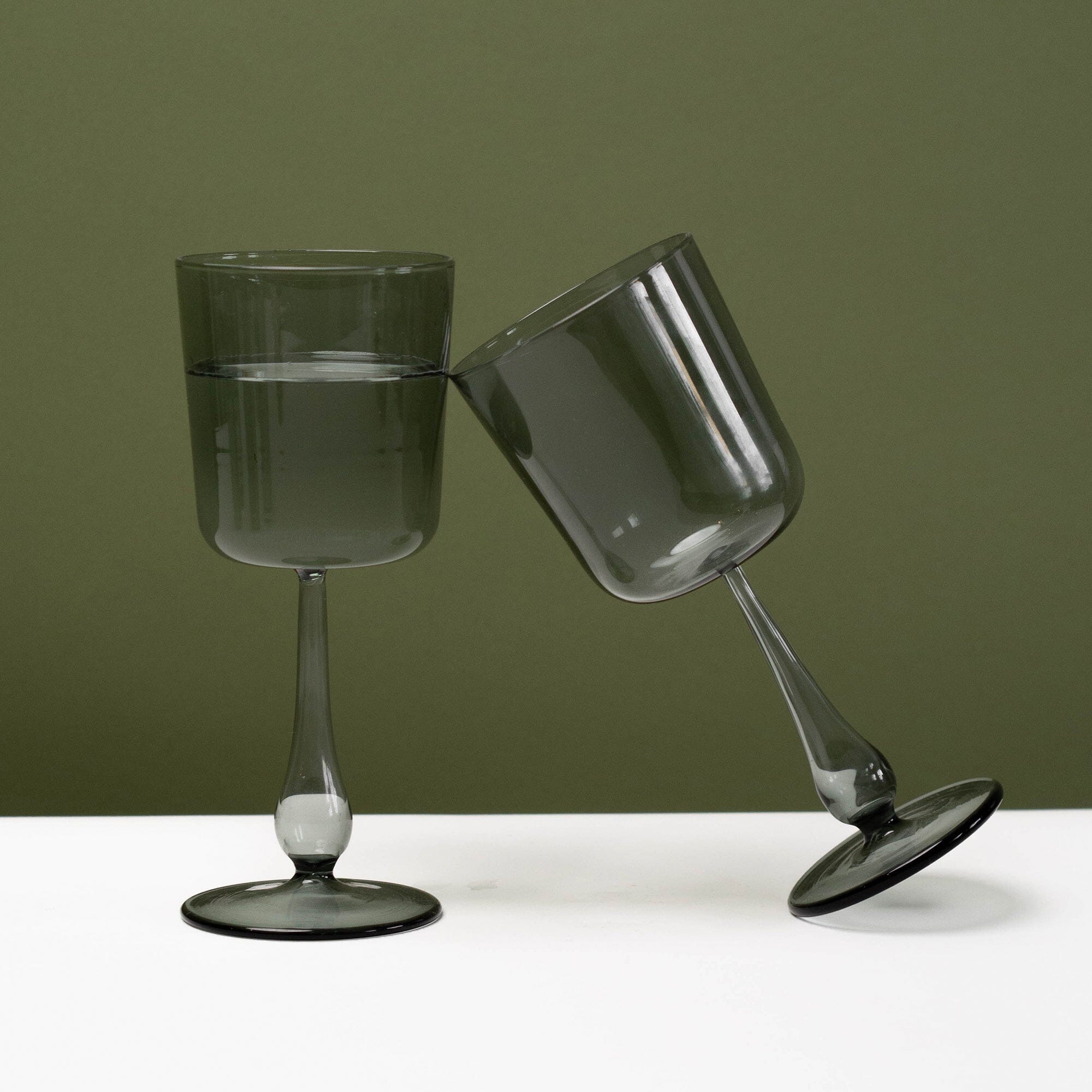 Luisa Calice 3-Piece Set | Fog Grey Glassware 