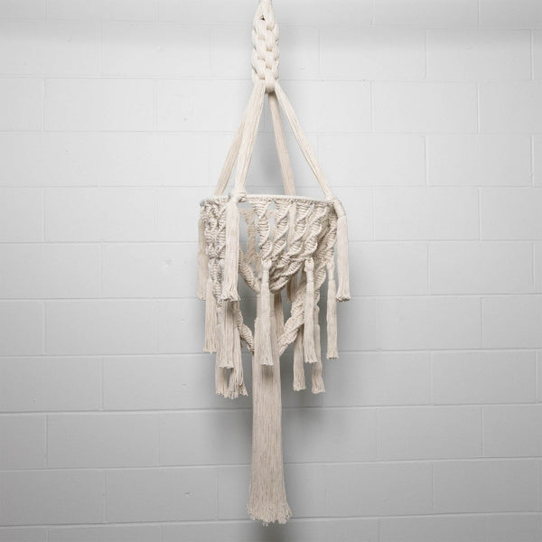 Macrame Plant Holder Wall Hangings Ivory 40 x 170 cm / 16 x 67" 