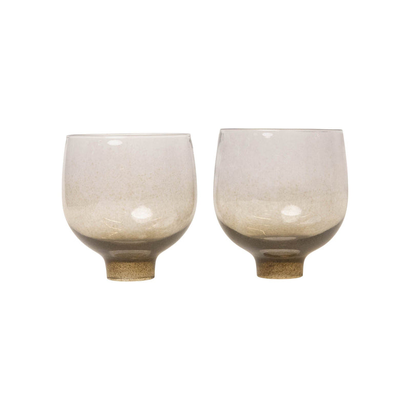 Nebbia Glass | Set of 2 Glassware Mist Grey 