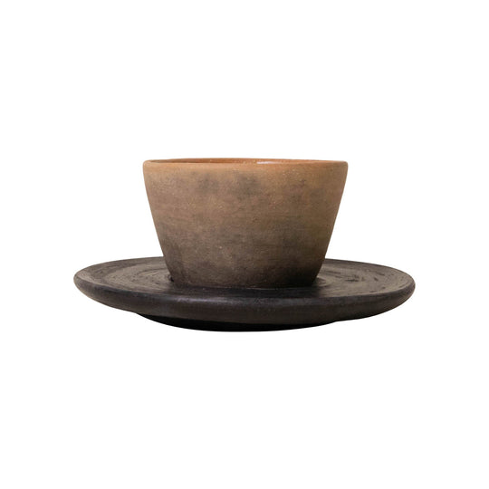 Oaxacan Clay Espresso Cup & Saucer Kitchen & Dining 