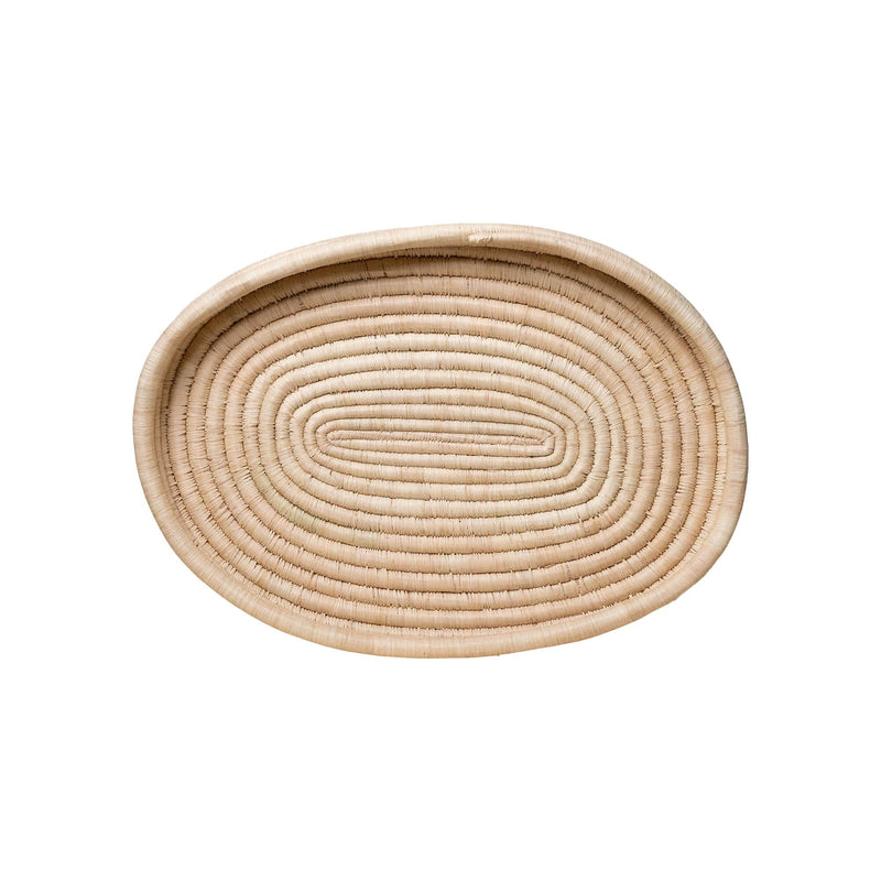 Oval Woven Basket Tray | Natural Home Decor 